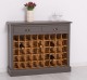 Wine rack with 2 drawers