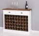 Wine rack with 2 drawers