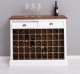 Wine rack with 2 drawers