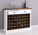 Wine rack with 2 drawers