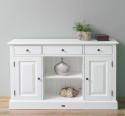 Chest of drawers with 2 doors, 3 drawers, open space