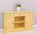 Chest of drawers with 2 doors, 3 drawers, open space