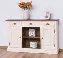 Chest of drawers with 2 doors, 3 drawers, open space