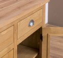 Chest of 2 doors, 2 drawers, oak top