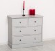 Chest of drawers with 2 narrow drawers + 2 wide drawers with soft close metal rails - Color_P010 - PAINT