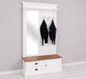 Coat decorated with mirror, 1 door, 2 drawers