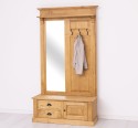 Coat decorated with mirror, 1 door, 2 drawers