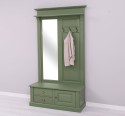 Coat decorated with mirror, 1 door, 2 drawers