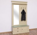 Coat decorated with mirror, 1 door, 2 drawers