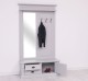 Coat decorated with mirror, 1 door, 2 drawers