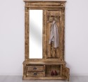 Coat decorated with mirror, 1 door, 2 drawers