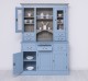 3-door sideboard, 3 BAS drawers + 2 glass doors, 4 drawers, SUP open space - Color Ext._P053 / Color Int._P037 - DOULE COLORED