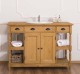 Bathroom Cabinet For Sink With 2 Doors And 2 Shelves - The Sink Included In The Price - Color_P002 - WAX