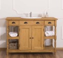 Bathroom Cabinet For Sink With 2 Doors And 2 Shelves - The Sink Included In The Price - Color_P002 - WAX