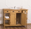 Bathroom Cabinet For Sink With 2 Doors And 2 Shelves - The Sink Included In The Price - Color_P002 - WAX