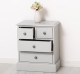 Nightstand with 4 drawers with metal rails - Color_P010 - PAINT