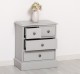 Nightstand with 4 drawers with metal rails - Color_P010 - PAINT