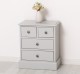 Nightstand with 4 drawers with metal rails - Color_P010 - PAINT