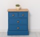 Chest of 2 drawers over 2 drawers, oak top