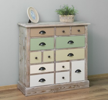 Chest of drawers with 13 drawers