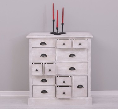 Chest of drawers with 13 drawers