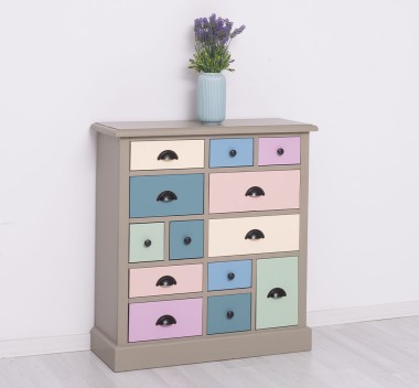 Chest of drawers with 13 drawers