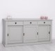 Buffet with 3 sliding doors, 3 drawers, BAS