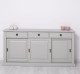 Buffet with 3 sliding doors, 3 drawers, BAS