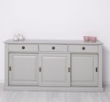 Buffet with 3 sliding doors, 3 drawers, BAS