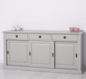 Buffet with 3 sliding doors, 3 drawers, BAS