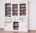 Sideboard with 3 sliding doors, 3 BAS drawers + 3 sliding glass doors, 5 SUP drawers