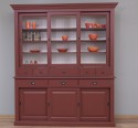 Sideboard with 3 sliding doors, 3 BAS drawers + 3 sliding glass doors, 5 SUP drawers