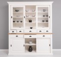 Sideboard with 3 sliding doors, 3 BAS drawers + 3 sliding glass doors, 5 SUP drawers