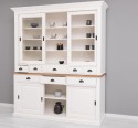 Sideboard with 3 sliding doors, 3 BAS drawers + 3 sliding glass doors, 5 SUP drawers