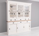 Sideboard with 3 sliding doors, 3 BAS drawers + 3 sliding glass doors, 5 SUP drawers