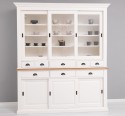 Sideboard with 3 sliding doors, 3 BAS drawers + 3 sliding glass doors, 5 SUP drawers