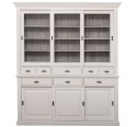 Sideboard with 3 sliding doors, 3 BAS drawers + 3 sliding glass doors, 5 SUP drawers