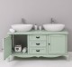 Chic bathroom furniture for vessel sink with 2 doors and 3 drawers