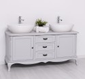 Chic bathroom furniture for vessel sink with 2 doors and 3 drawers