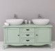 Chic bathroom furniture for vessel sink with 2 doors and 3 drawers