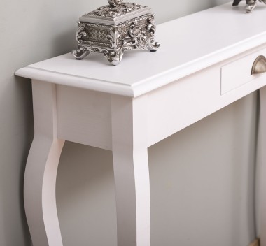 Console with curved legs, 1 drawer