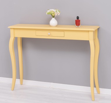 Console with curved legs, 1 drawer