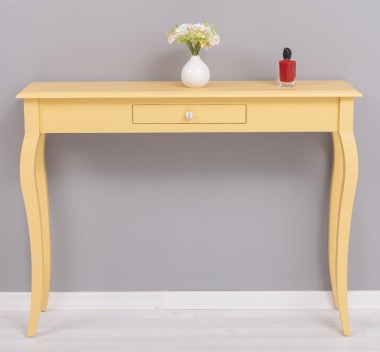 Console with curved legs, 1 drawer