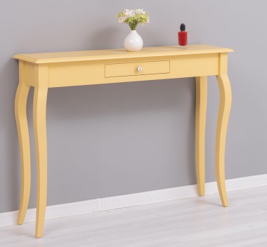 Console with curved legs, 1 drawer