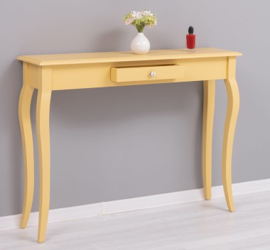 Console with curved legs, 1 drawer