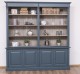 Large bookcase with 4 BAS doors + SUP double shelf, Directoire Collection