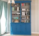 Bookcase with 4 doors BAS + double shelf SUP