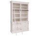 Bookcase with 4 doors BAS + double shelf SUP