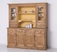 4-door sideboard, 4 drawers + 2 glass doors BAS, 4 drawers, open space SUP