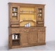 4-door sideboard, 4 drawers + 2 glass doors BAS, 4 drawers, open space SUP